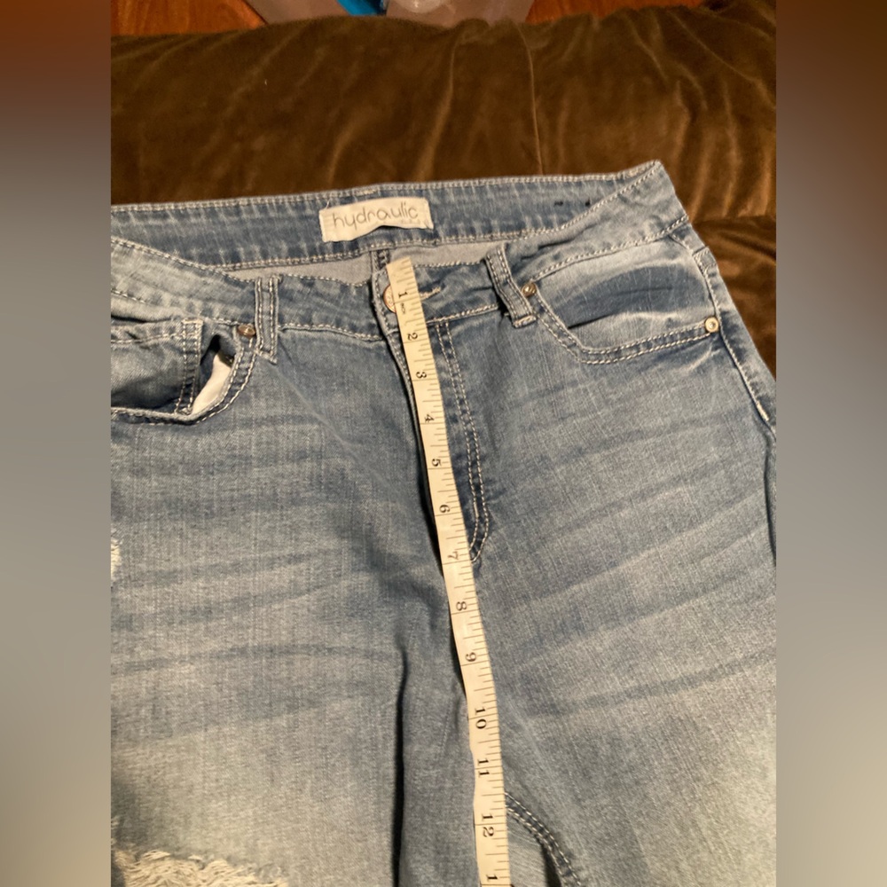 Hydraulic brand, size 15, Stylish Blue Distressed Women Jeans - Picture 4 of 13